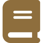 Vector icon of a book for the About Apex button on the Apex Mobile App.